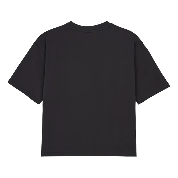 Camiseta Ricky algodón orgánico | Negro- Imagen del producto n°2