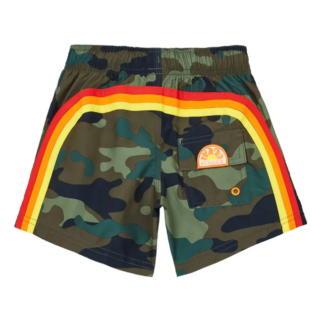 Military Swimming Shorts  | Khaki