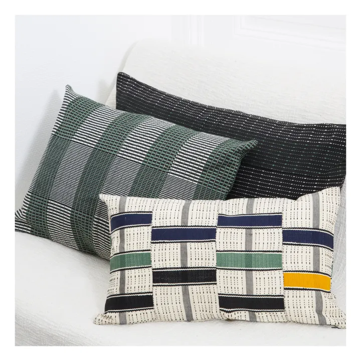 Handwoven Cushion | Blue Green- Product image n°1