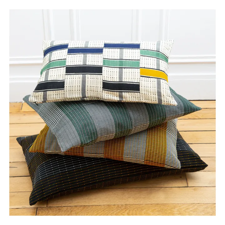 Handwoven Cushion | Blue Green- Product image n°2