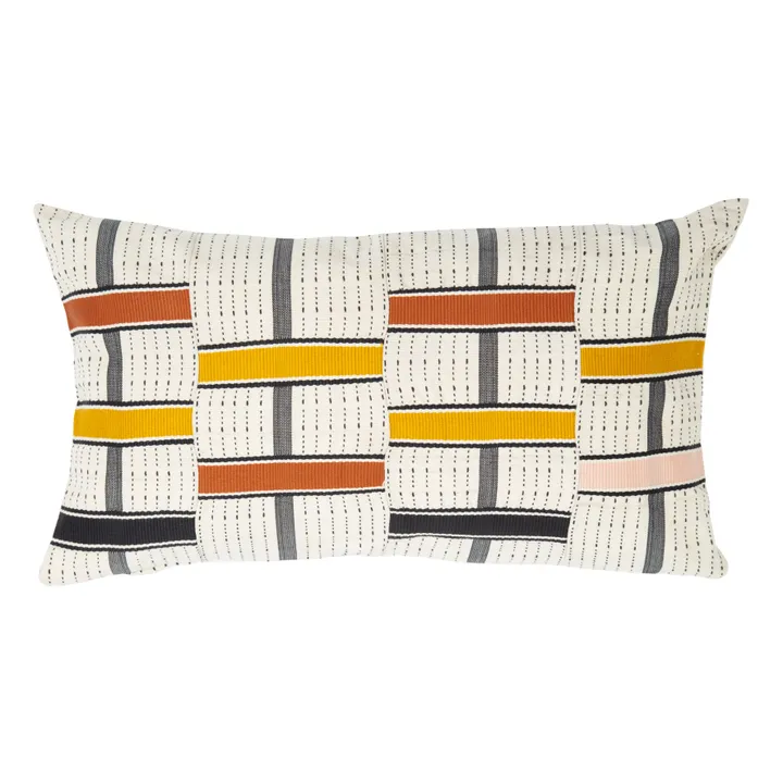 Handwoven Cushion | Orange- Product image n°0