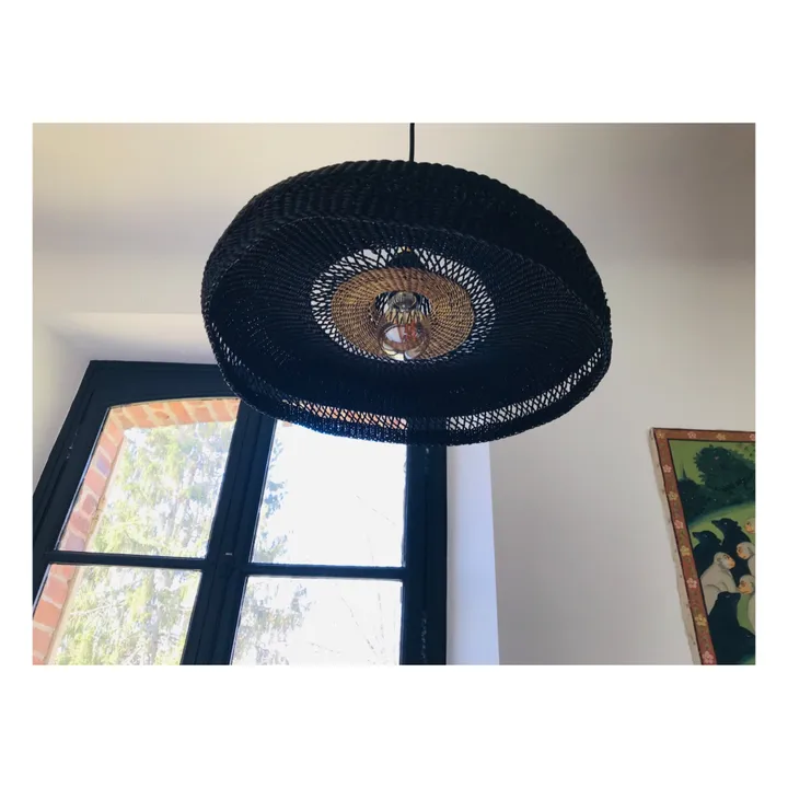 Suspension Hatter tissé à la main | Noir- Image produit n°6