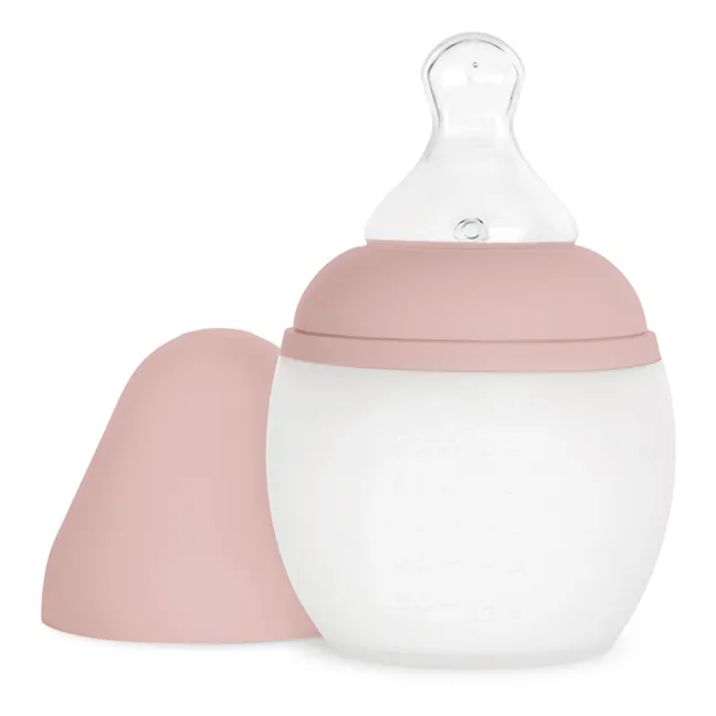 Fläschchen aus medizinischem Silikon und physiologischer Nuckel | Blush