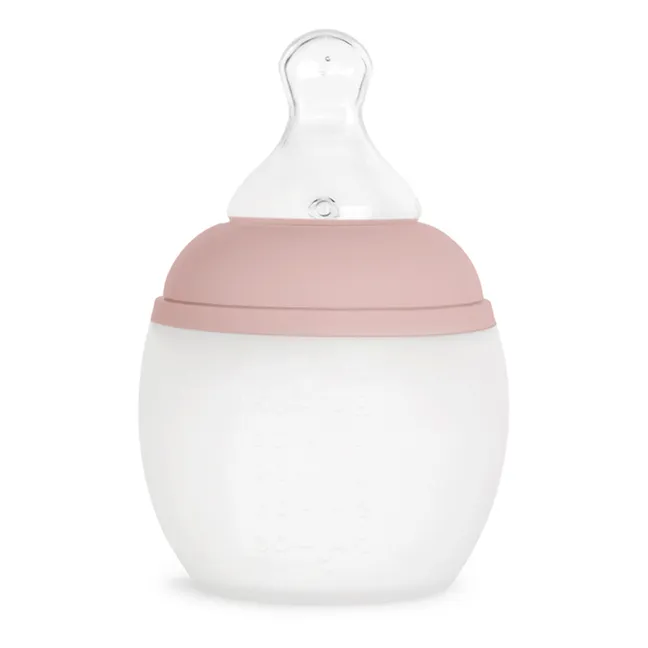 Fläschchen aus medizinischem Silikon und physiologischer Nuckel | Blush