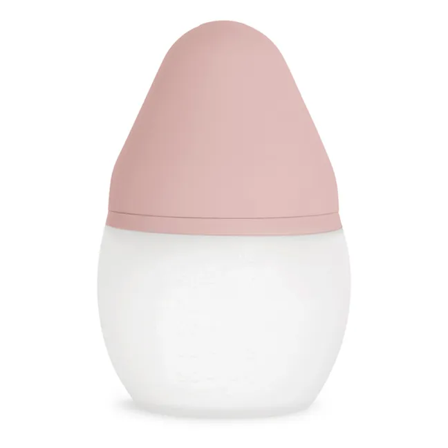Fläschchen aus medizinischem Silikon und physiologischer Nuckel | Blush