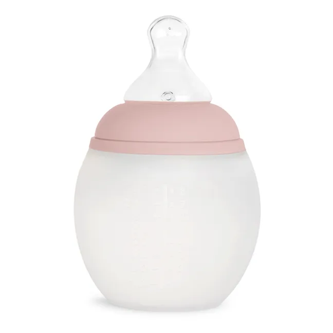 Fläschchen aus medizinischem Silikon und physiologischer Nuckel | Blush