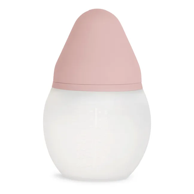 Fläschchen aus medizinischem Silikon und physiologischer Nuckel | Blush