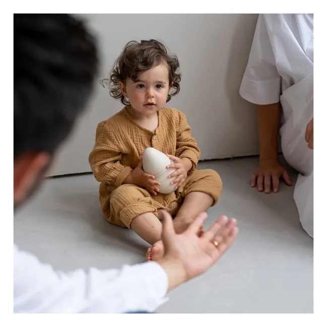 Fläschchen aus medizinischem Silikon und physiologischer Nuckel | Beige