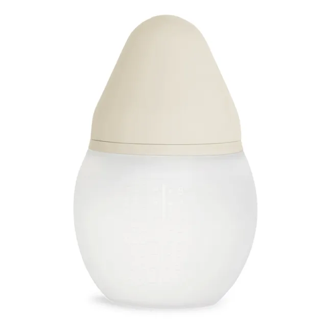 Fläschchen aus medizinischem Silikon und physiologischer Nuckel | Beige