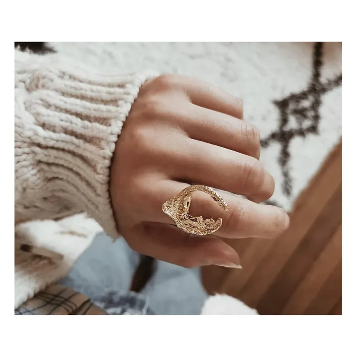 Verstellbarer Ring Sola | Gold- Produktbild Nr. 1