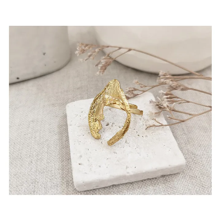 Verstellbarer Ring Sola | Gold- Produktbild Nr. 2