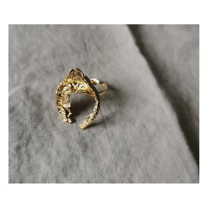 Verstellbarer Ring Sola | Gold- Produktbild Nr. 4