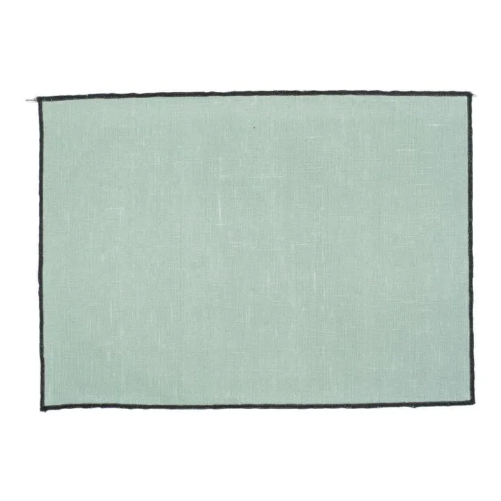 Borgo Coated Linen Placement | Celadon- Product image n°0