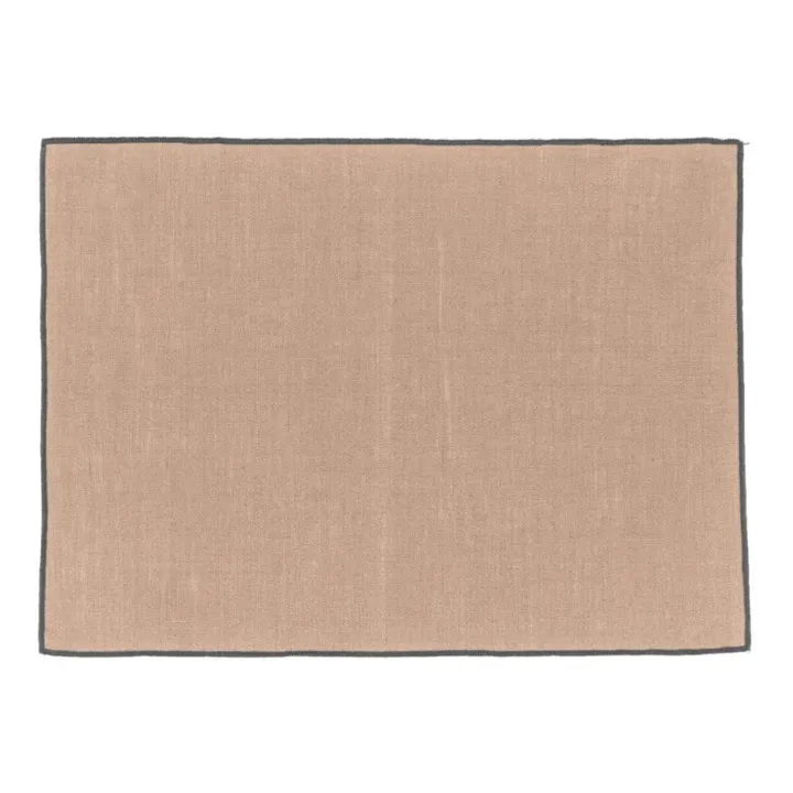 Borgo Coated Linen Placement | Beige pink- Product image n°0