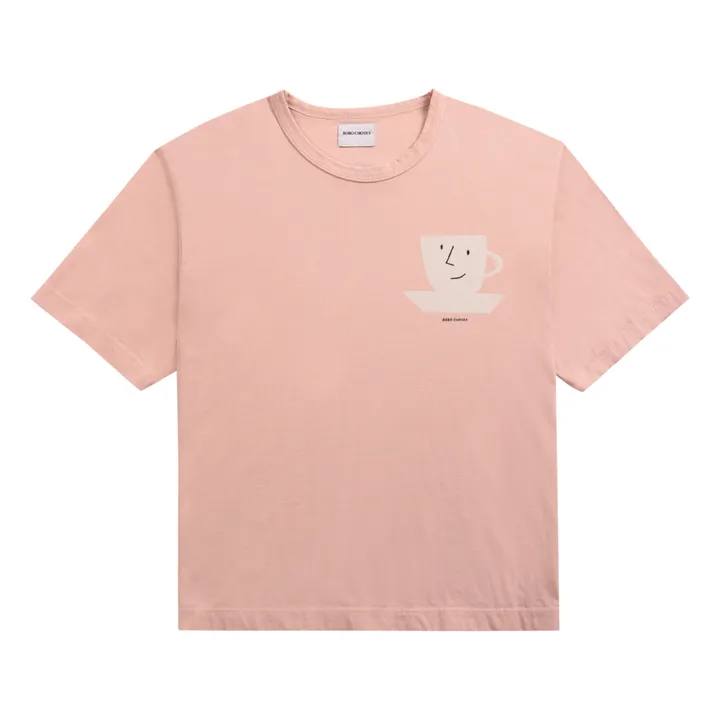 T-Shirt Cotone Bio Tasse - Collezione Donna  | Rosa- Immagine del prodotto n°0