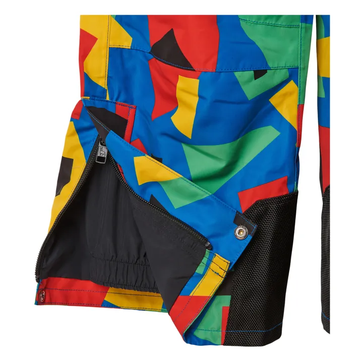 Pantalon De Ski Polyester Recyclé Colorblock - Collection Ski  | Bleu- Image produit n°1