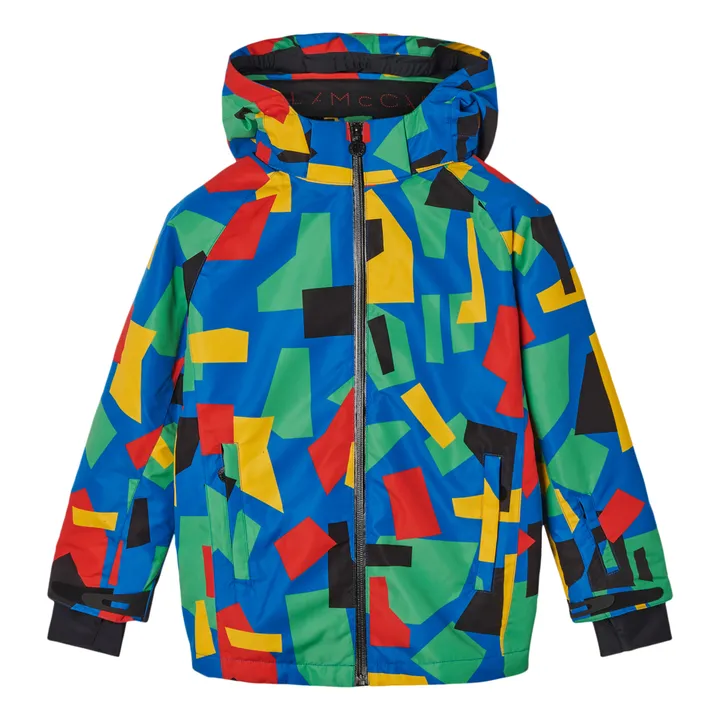 Mantel Recyceltes Polyester Colorblock - Ski-Kollektion  | Blau- Produktbild Nr. 0