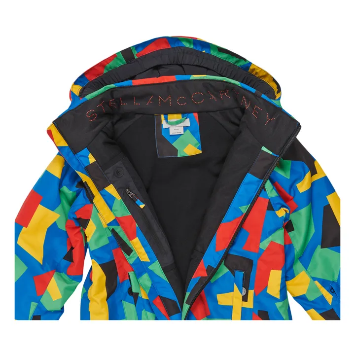 Mantel Recyceltes Polyester Colorblock - Ski-Kollektion  | Blau- Produktbild Nr. 1