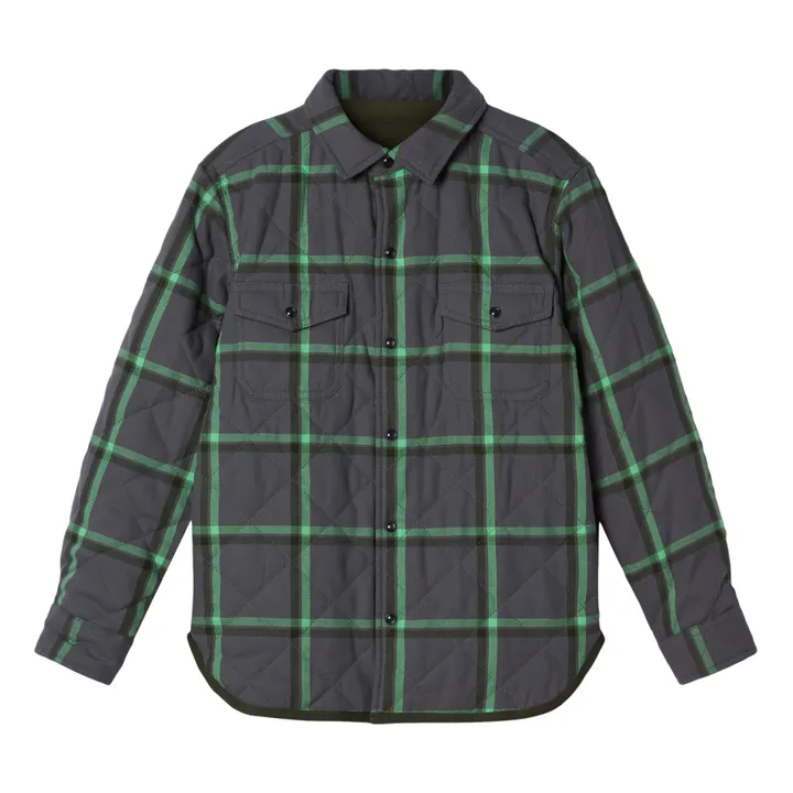 Reversibles Überhemd Bio-Baumwolle und recyceltes Polyester | Grau- Produktbild Nr. 0