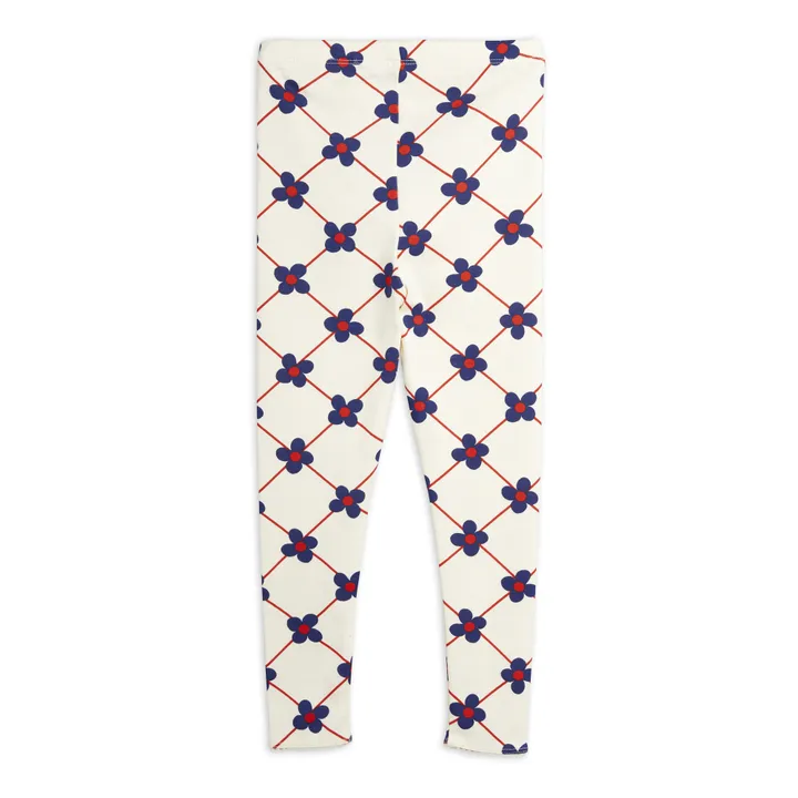Organic Cotton Floral Leggings  | Off white- Product image n°1