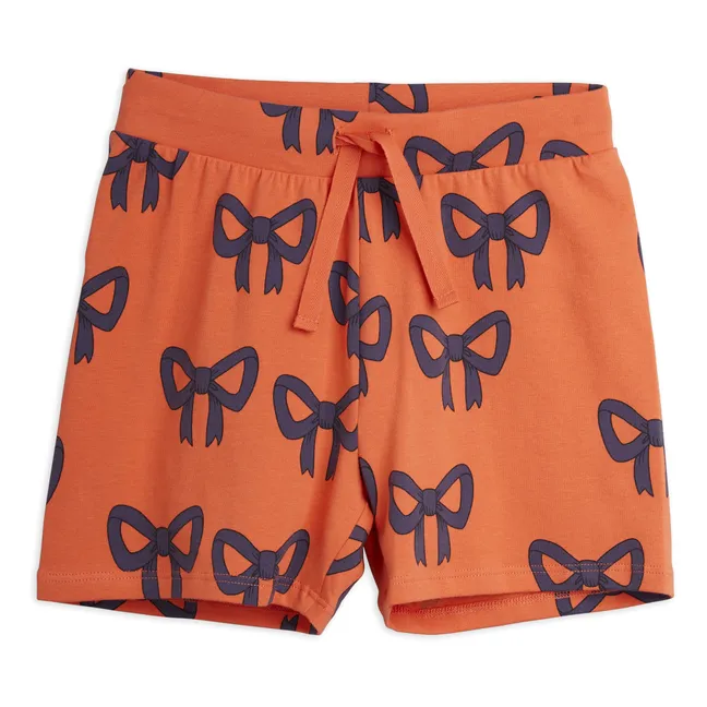 Organic Cotton Bow Shorts | Red