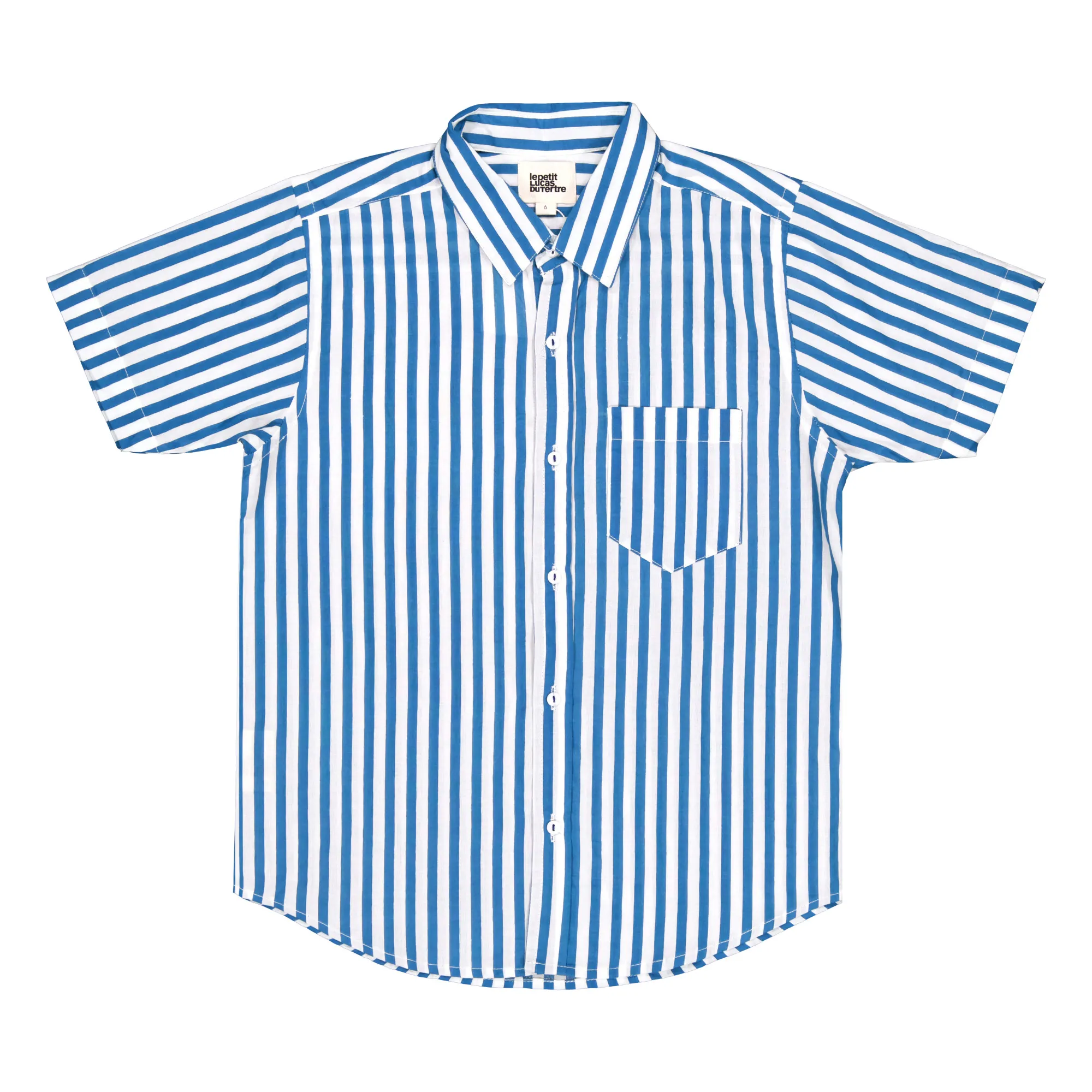 Lucas Du Tertre Blue Shirt Short-Sleeved