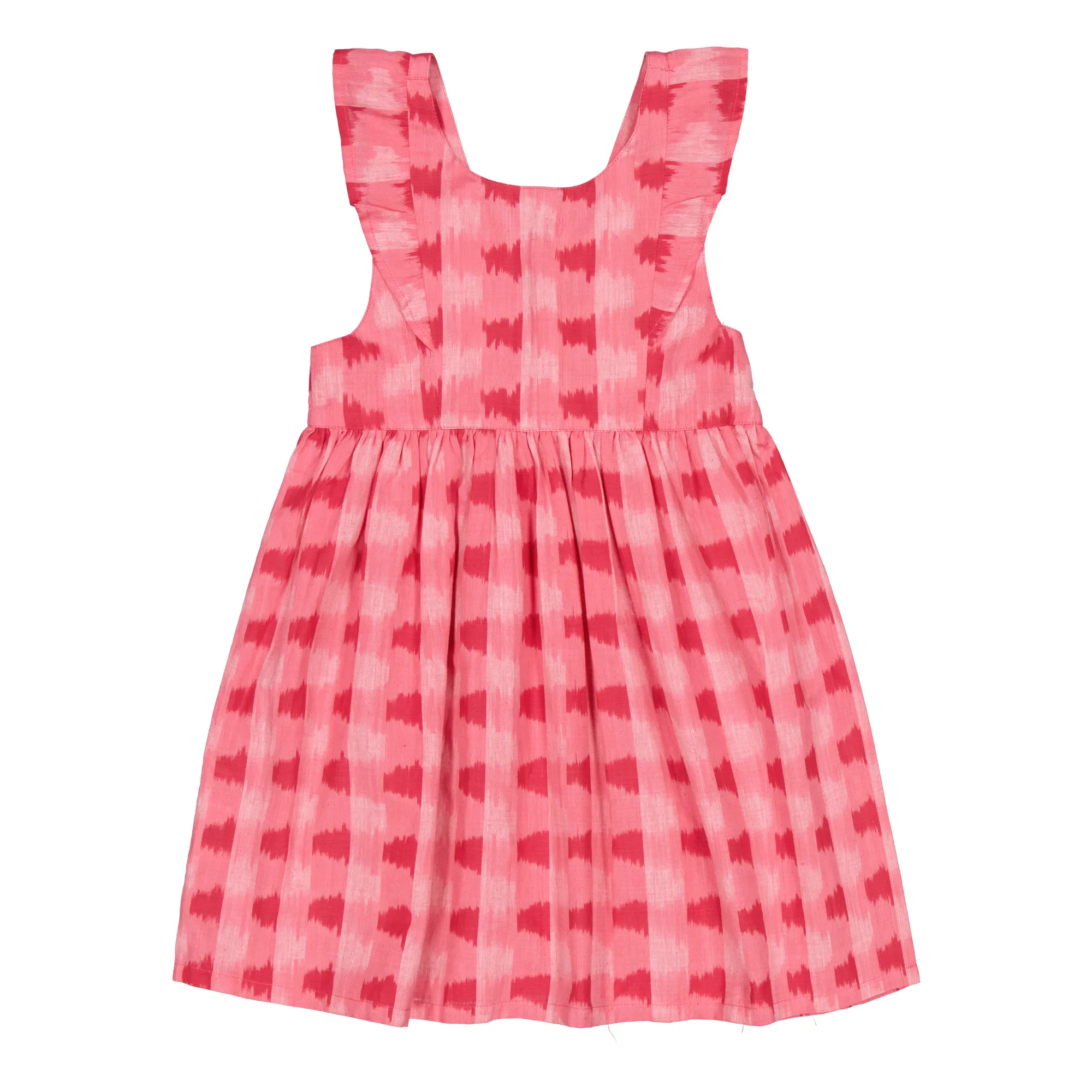 Lucas Du Tertre Pink Andy Ikat Dress