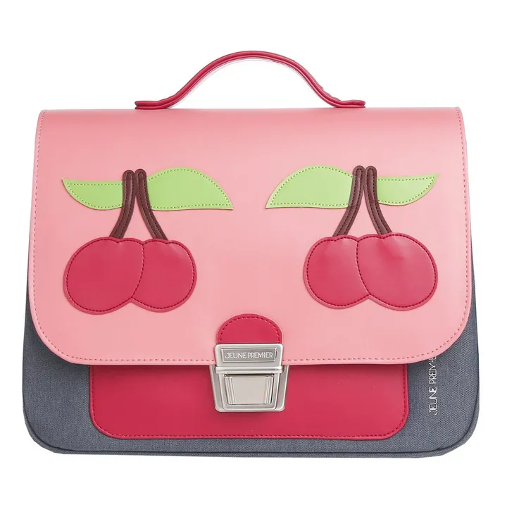 Cherry Pink Mini School Bag  | Red- Product image n°0