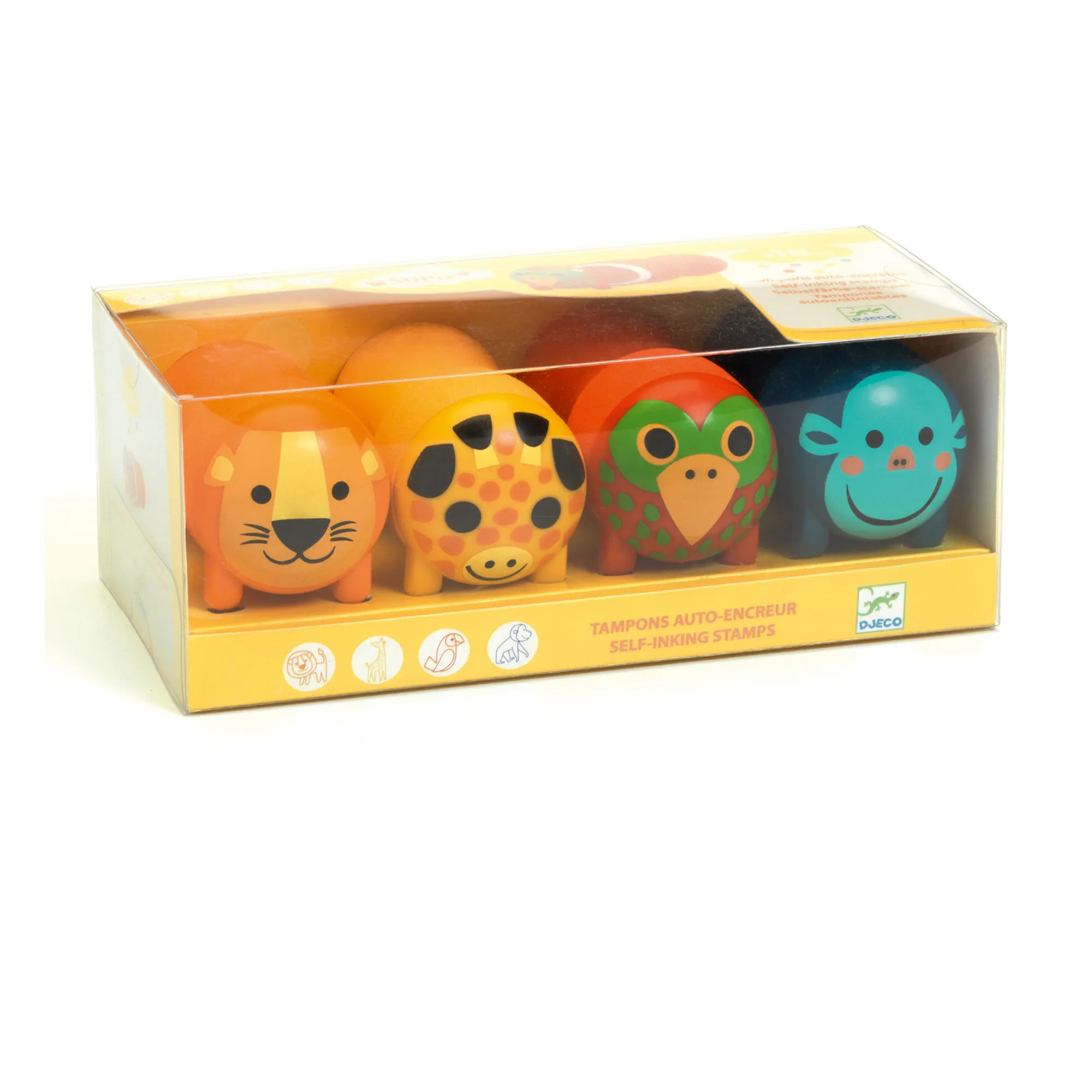 Djeco Multicoloured Stamps - Animals Of The Savanna
