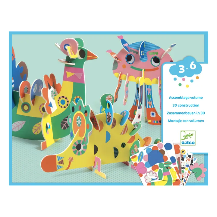 Découpage et enfilage Animaux 3D- Image produit n°0
