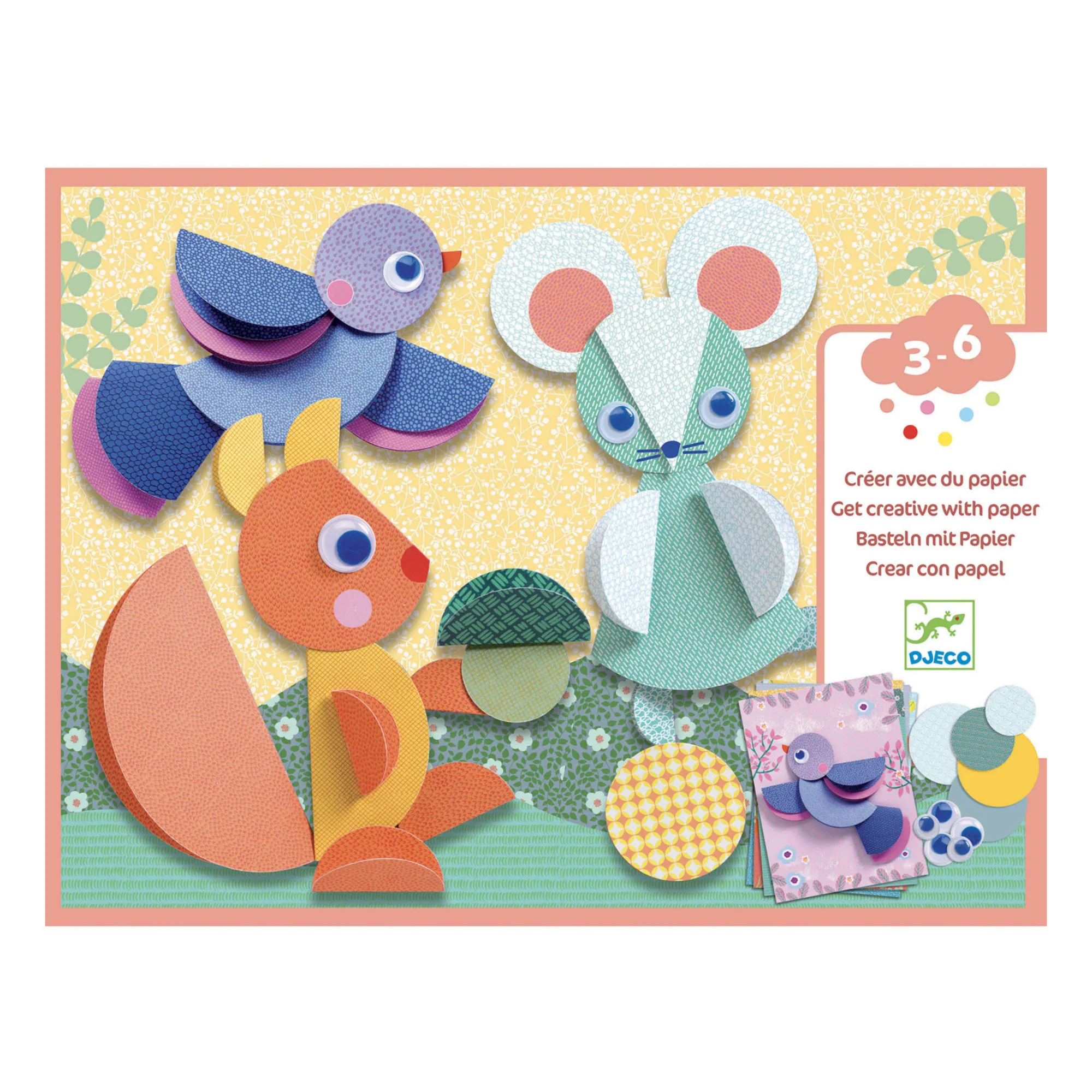 Djeco Multicoloured Round Sticker Activity