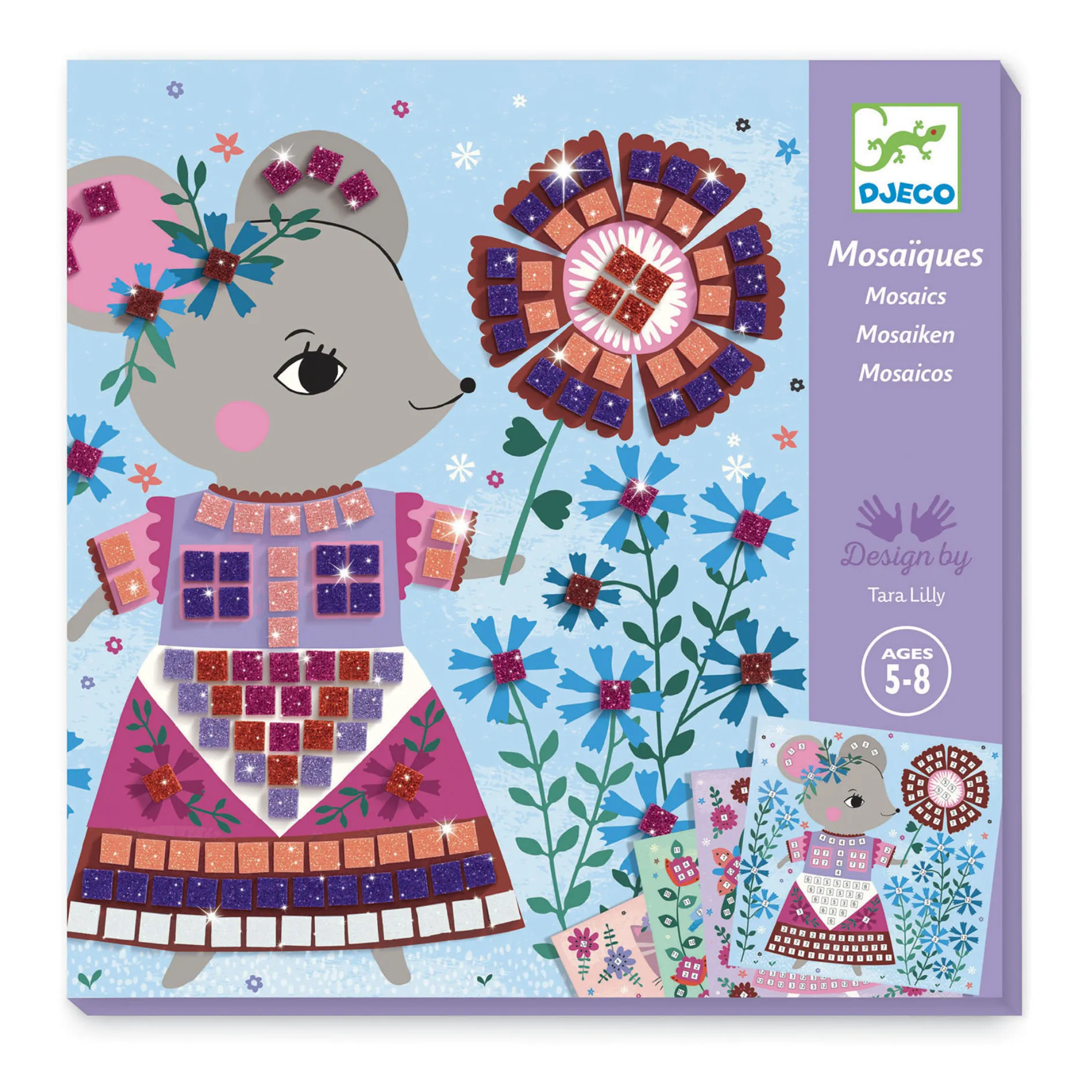Djeco Multicoloured Lovely Pets Collage Activity