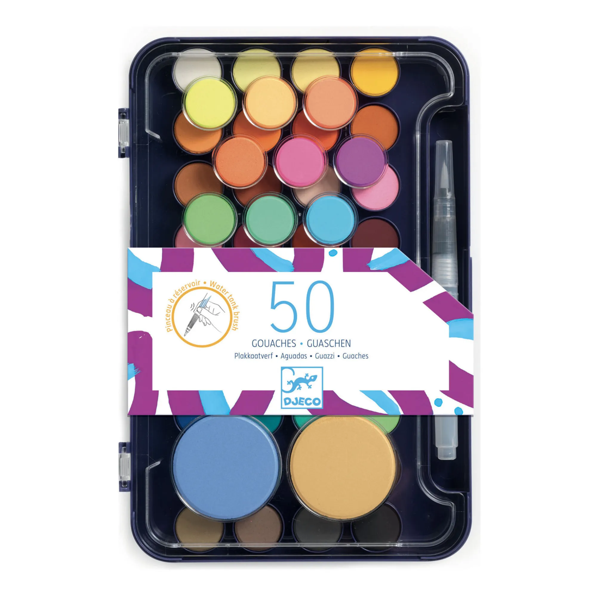 Djeco Multicoloured Artist’s Paint Palette - Watercolour