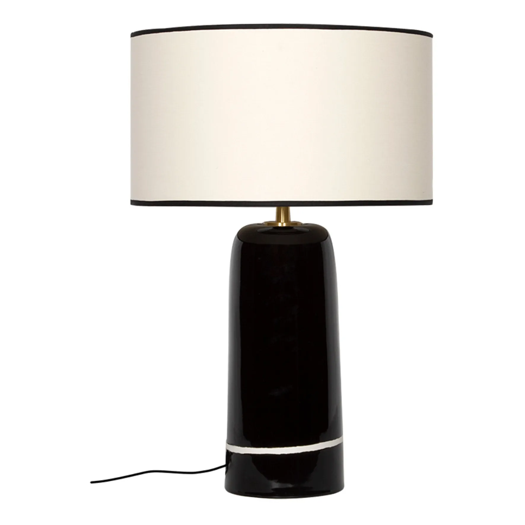 Lampe de table Sicilia H60 cm | Radis noir- Image produit n°0