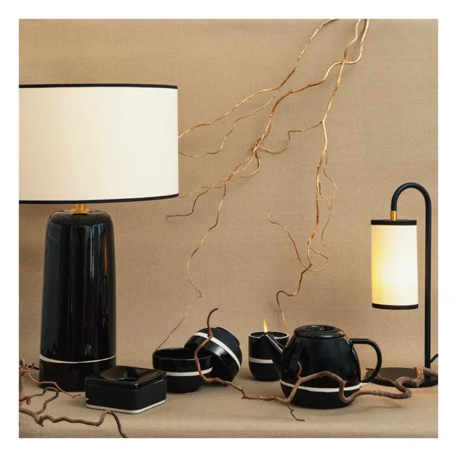 Lámpara de mesa Sicilia H60 cm | Rábano negro