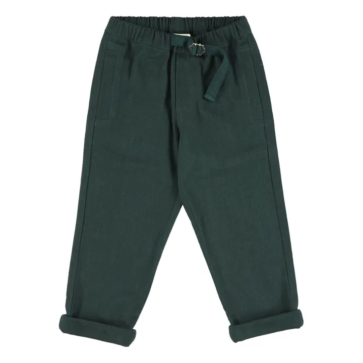 Root Trousers | Chrome green- Product image n°0