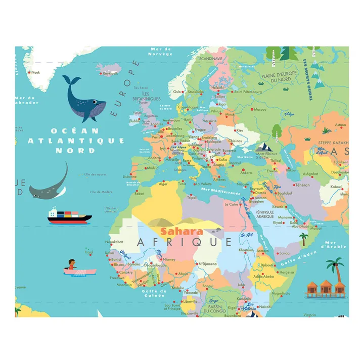 Magnetic Map of France - Ingela P.Arrhenius- Product image n°3