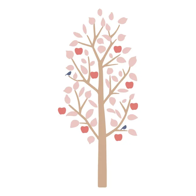 Apple Tree Sticker  | Pink