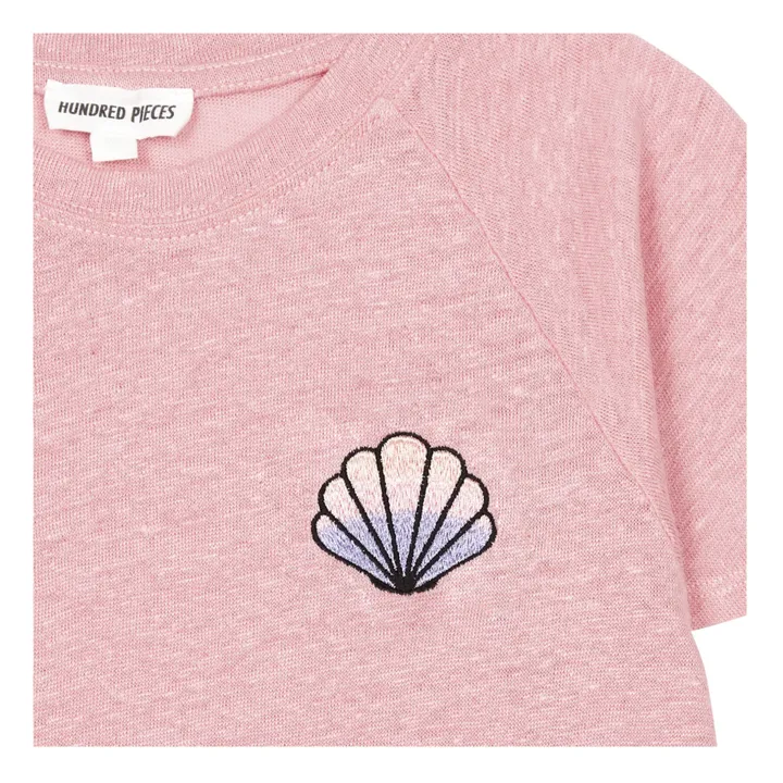 T-shirt Lin | Rose bonbon- Image produit n°1