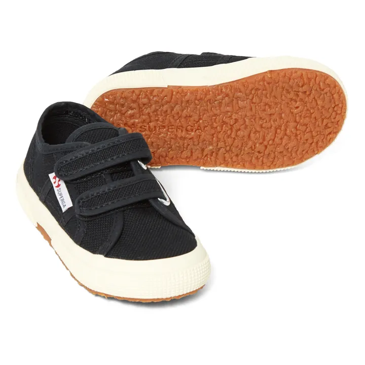 Zapatillas Velcros algodón Bajas | Negro- Imagen del producto n°2