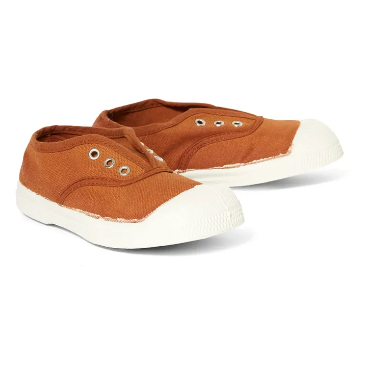 Elly Vegan Tennis Shoes  | Brown- Product image n°1