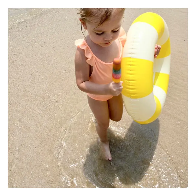 Olivia Inflatable Ring | Lemon yellow