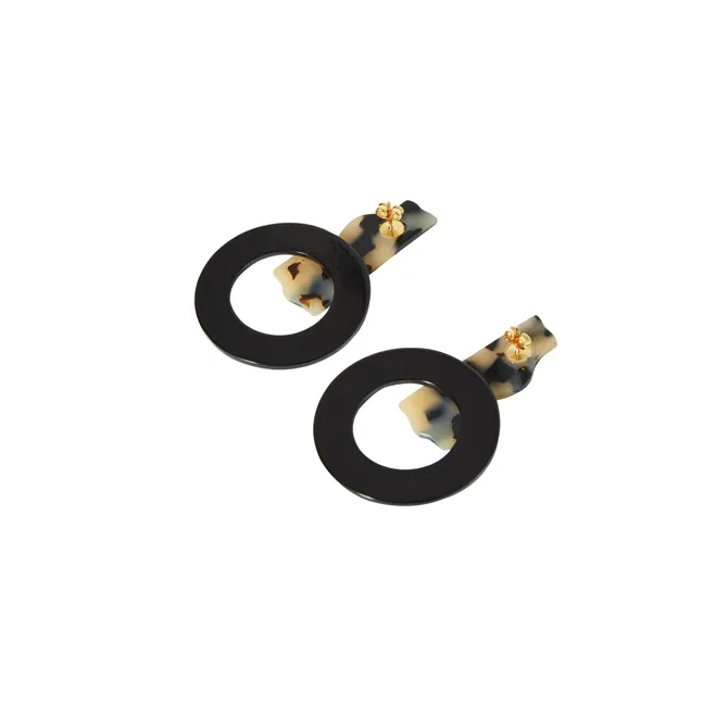 Orecchini Plumaria | Nero