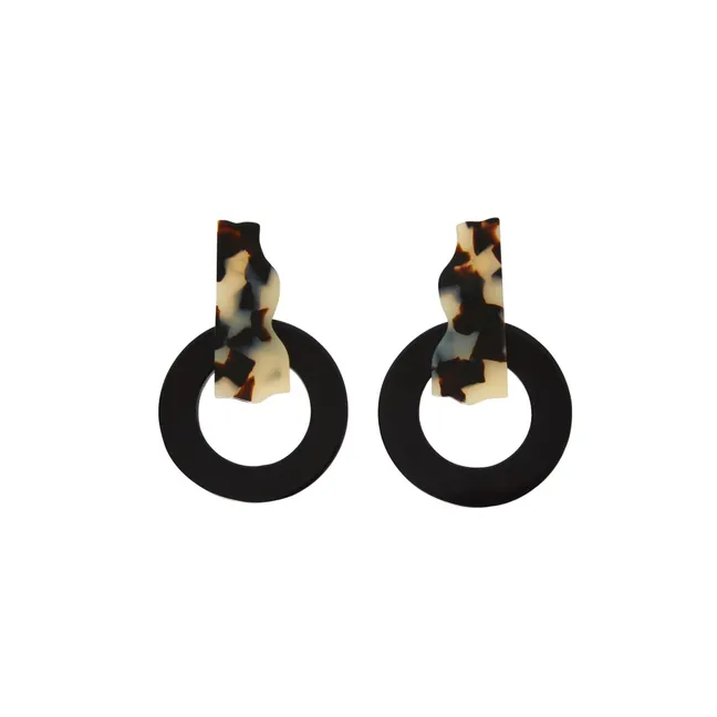 Orecchini Plumaria | Nero