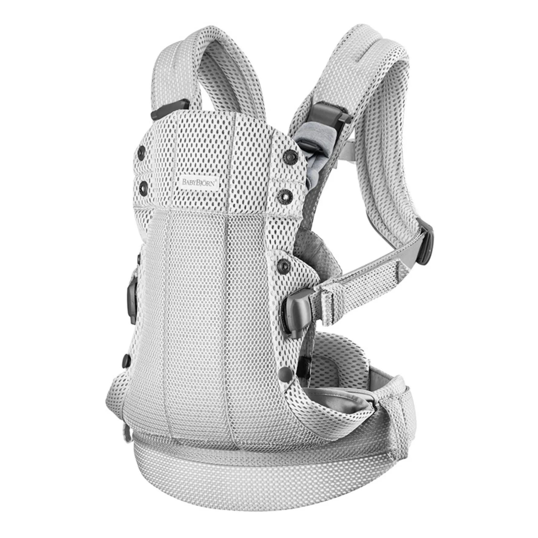Porte-bébé Harmony en mesh | Gris clair- Image produit n°0