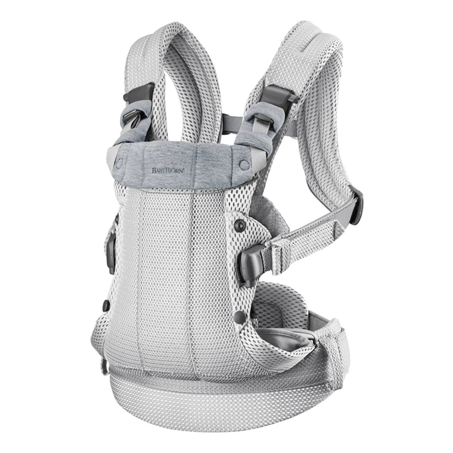 Porte-bébé Harmony en mesh | Gris clair- Image produit n°3
