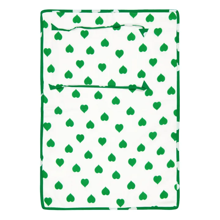 Materasso per fasciatoio da viaggio Green heart | Verde- Immagine del prodotto n°1