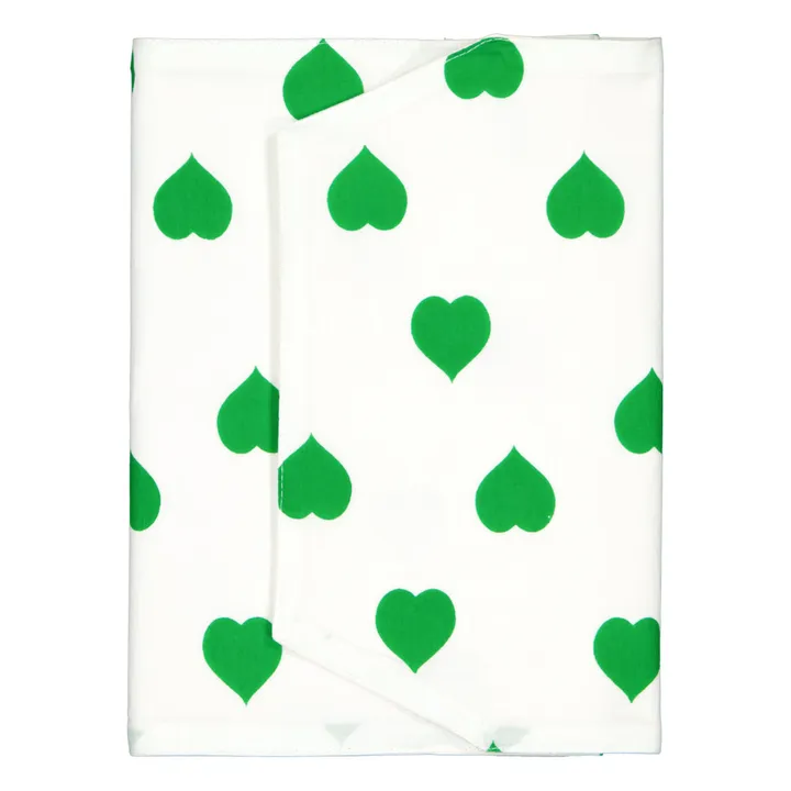 Green Heart Cotton Health Book Cover  | Green- Product image n°0