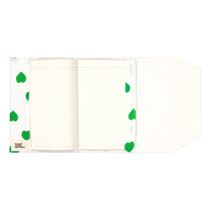 Green Heart Cotton Health Book Cover  | Green- Product image n°1