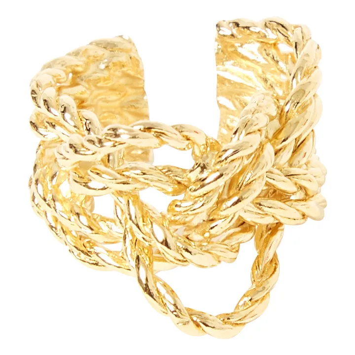 Verstellbarer Ring Pena | Gold- Produktbild Nr. 0